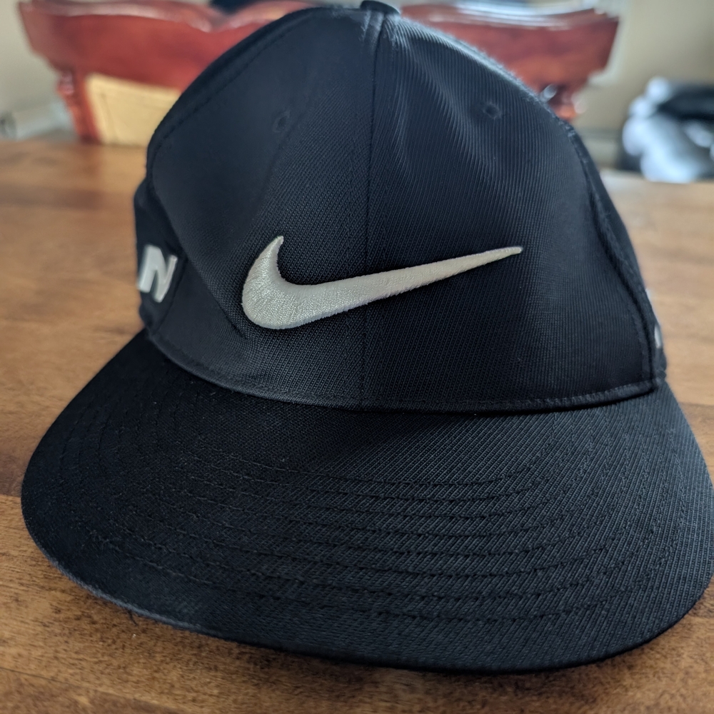 Nike Black Cap with Silver Logo